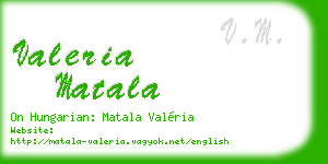 valeria matala business card
